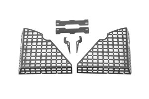 Jeep Wrangler JK Rear Window Molle Panels - DV8 Offroad - Pocketed - Micro-texture Black Powder Coat - `07-`18
